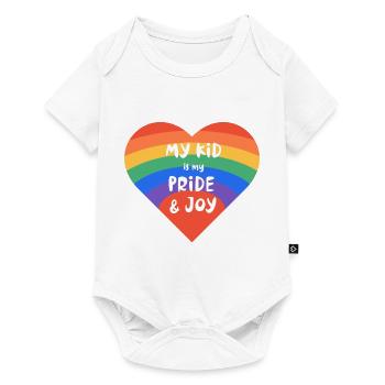 LGBTQ Shirt Heart Pride Joy for Proud Parent - Baby Premium short-sleeve bodysuit - white - Front