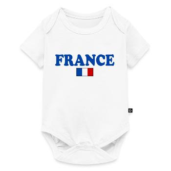 FRANCE FRENCH FLAG - Baby Premium short-sleeve bodysuit - white - Front