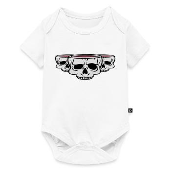 Crâne de la Coupe des Amis 3 - Body à manches courtes Premium Bébé - blanc - Devant