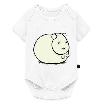 Hamster mignon animal rongeur animaux drôle animal 4 - Body à manches courtes Premium Bébé - blanc - Devant