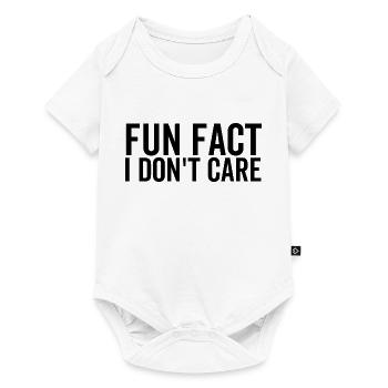 Fun Fact I Don't Care - Baby Premium short-sleeve bodysuit - white - Front