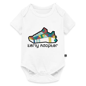 Shoe 2 - Baby Premium Kurzarmbody - Weiß - Vorne