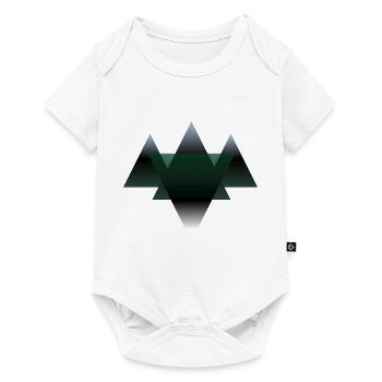 Moderne Berge - Baby Premium Kurzarmbody - Weiß - Vorne