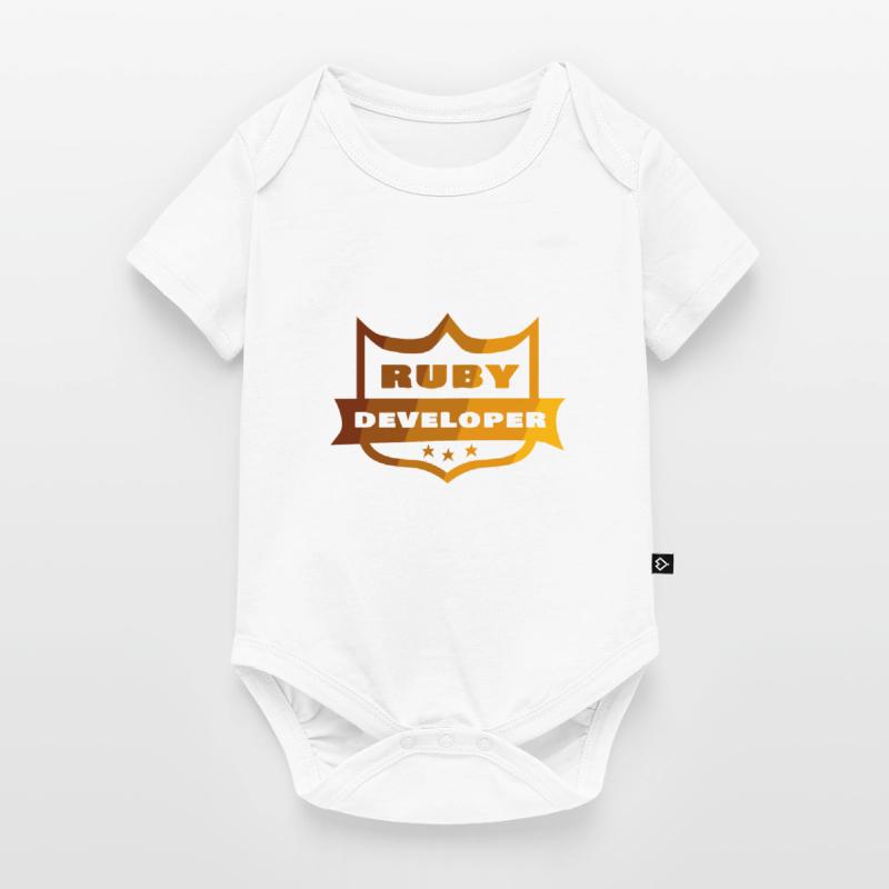 Ruby Developer Baby Premium short-sleeve bodysuit