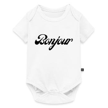 Bonjour idée cadeau - Body à manches courtes Premium Bébé - blanc - Devant