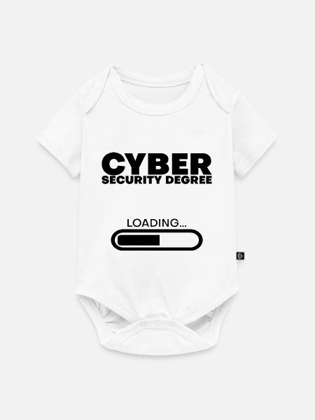 Cyber Security Degree Loading 4 - Baby Premium Kurzarmbody - Weiß