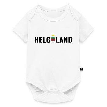 Insel Helgoland Schriftzug - Baby Premium Kurzarmbody - Weiß - Vorne