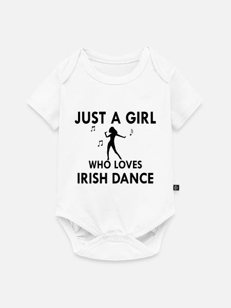 Dancing Dance Music - Baby Premium Kurzarmbody - Weiß