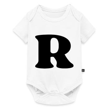 Letter r - Baby Premium short-sleeve bodysuit - white - Front
