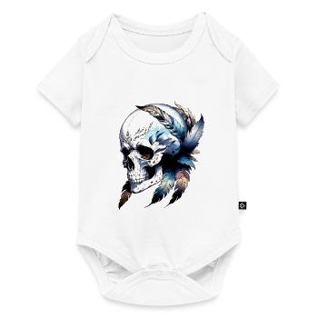 Harpie Skull collection Goth - Body à manches courtes Premium Bébé - blanc - Devant