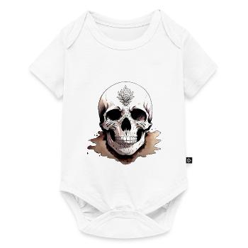 Sand Skull collection Goth - Body à manches courtes Premium Bébé - blanc - Devant