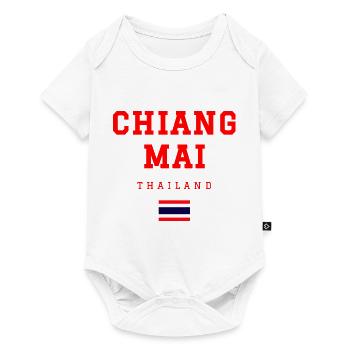 Chiang Mai Thailand - Baby Premium Kurzarmbody - Weiß - Vorne