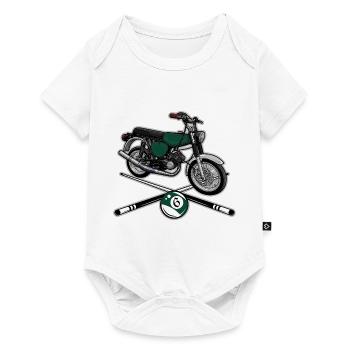 S51 (vert billard) // Illustration - Body à manches courtes Premium Bébé - blanc - Devant