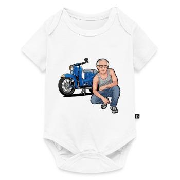 Schwalbe (Trude) + Erich // Illustration - Baby Premium short-sleeve bodysuit - white - Front
