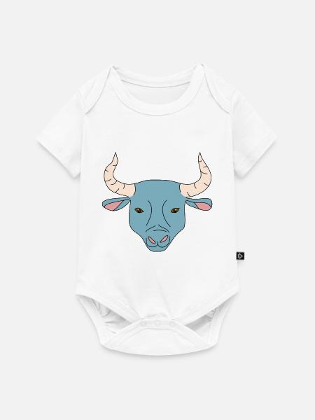Stier - Baby Premium Kurzarmbody - Weiß