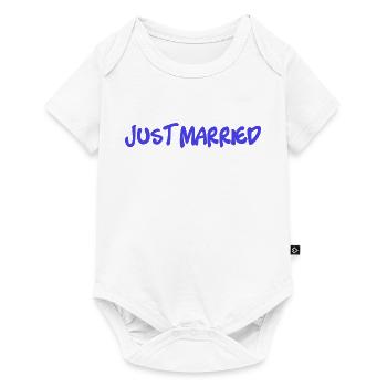 PAAR. ICH HABE GERADE GEHEIRATET. Junggesellinnenabschied. VALENTINSTAG. MARIES - Baby Premium Kurzarmbody - Weiß - Vorne