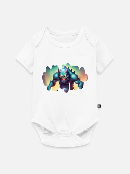 Gruselmonster im Zwielicht - Baby Premium Kurzarmbody - Weiß