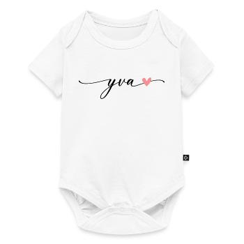Yva Name Calligraphy Font - Baby Premium short-sleeve bodysuit - white - Front