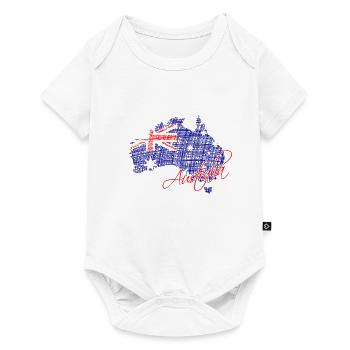 Australien - Australia - Baby Premium Kurzarmbody - Weiß - Vorne