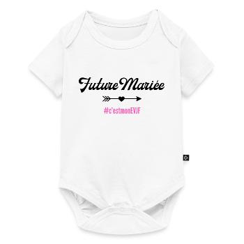 Future mariée-tshirt assorti - Body à manches courtes Premium Bébé - blanc - Devant