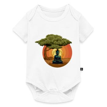 Buddha Monk Namaste Buddhism I Gift - Baby Premium short-sleeve bodysuit - white - Front