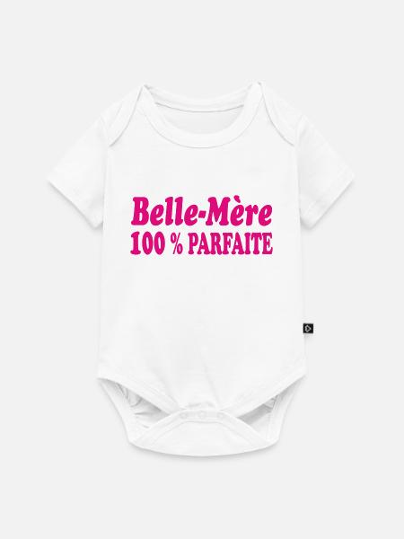PERFEKTE Stiefmutter - Baby Premium Kurzarmbody - Weiß