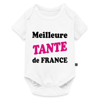 Best AUNT in France - Baby Premium short-sleeve bodysuit - white - Front