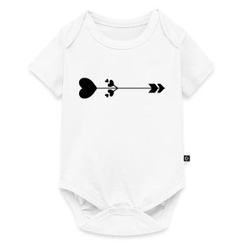 Heart Arrow - Baby Premium short-sleeve bodysuit - white - Front