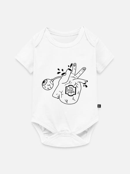 Organ(ic)perfume - Baby Premium Kurzarmbody - Weiß