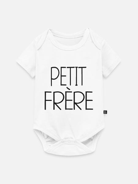 Kleiner Bruder - fragin - Baby Premium Kurzarmbody - Weiß