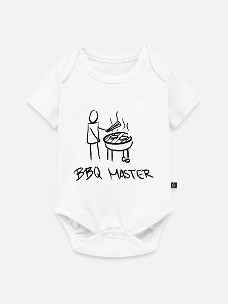 BBQ Master - Baby Premium Kurzarmbody - Weiß