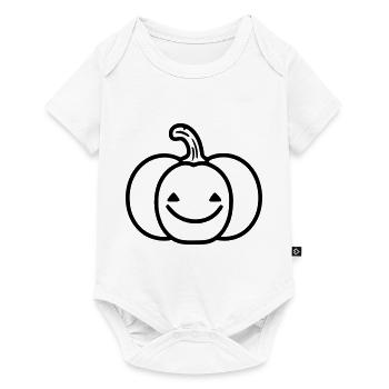 citrouille - Body à manches courtes Premium Bébé - blanc - Devant
