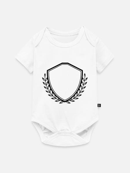wappen crest - Baby Premium Kurzarmbody - Weiß