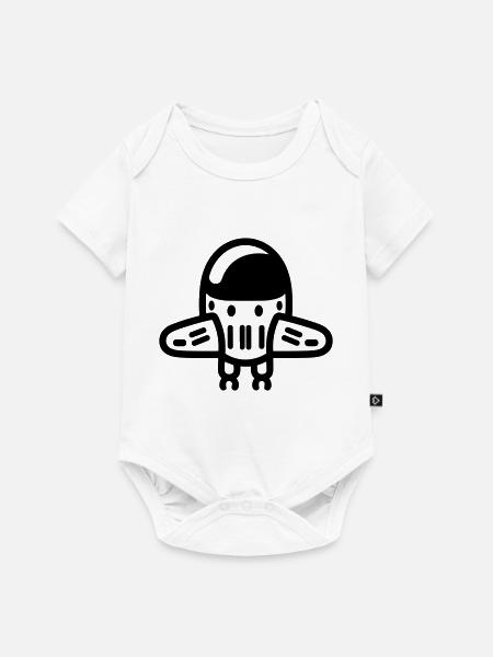 fliegende Untertasse - Baby Premium Kurzarmbody - Weiß