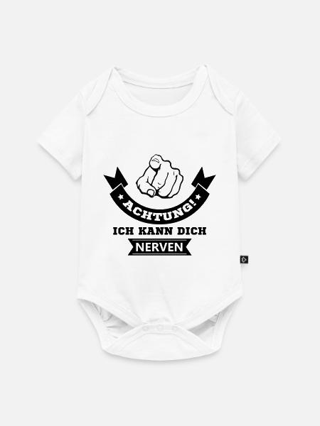 ich kann dich nerven - Baby Premium Kurzarmbody - Weiß