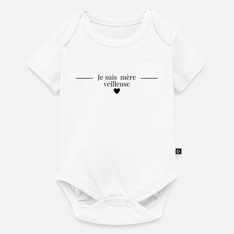 Je suis mère veilleuse - Body à manches courtes Premium Bébé - blanc