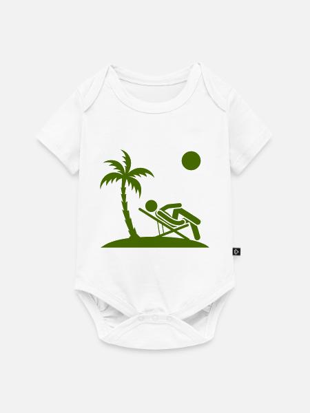 holiday chill - Baby Premium Kurzarmbody - Weiß