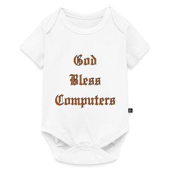 GodBlessComputers - Baby Premium short-sleeve bodysuit - white - Front