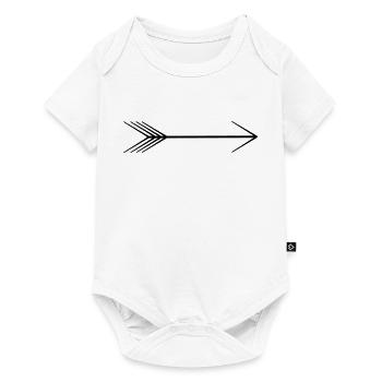 flèche - Body à manches courtes Premium Bébé - blanc - Devant