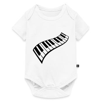 Piano Keys Instrument Playing Classical Music - Baby Premium short-sleeve bodysuit - white - Front