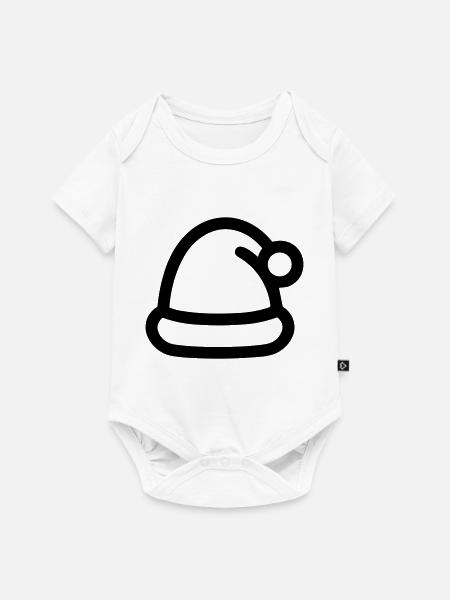 Weihnachtsmütze - Baby Premium Kurzarmbody - Weiß
