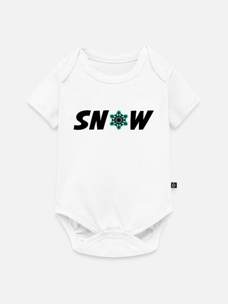Snow Frost - Baby Premium Kurzarmbody - Weiß