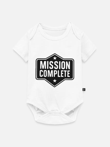 Mission abgeschlossen - Baby Premium Kurzarmbody - Weiß