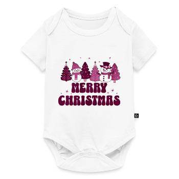 Merry Christmas Tree Christmas Party - Baby Premium short-sleeve bodysuit - white - Front