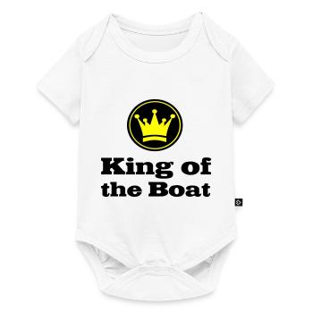 Boot - Baby Premium Kurzarmbody - Weiß - Vorne