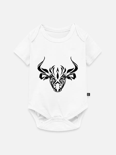 Stier - Baby Premium Kurzarmbody - Weiß
