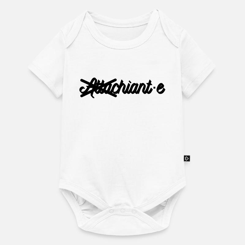 attachiant - Body à manches courtes Premium Bébé - blanc