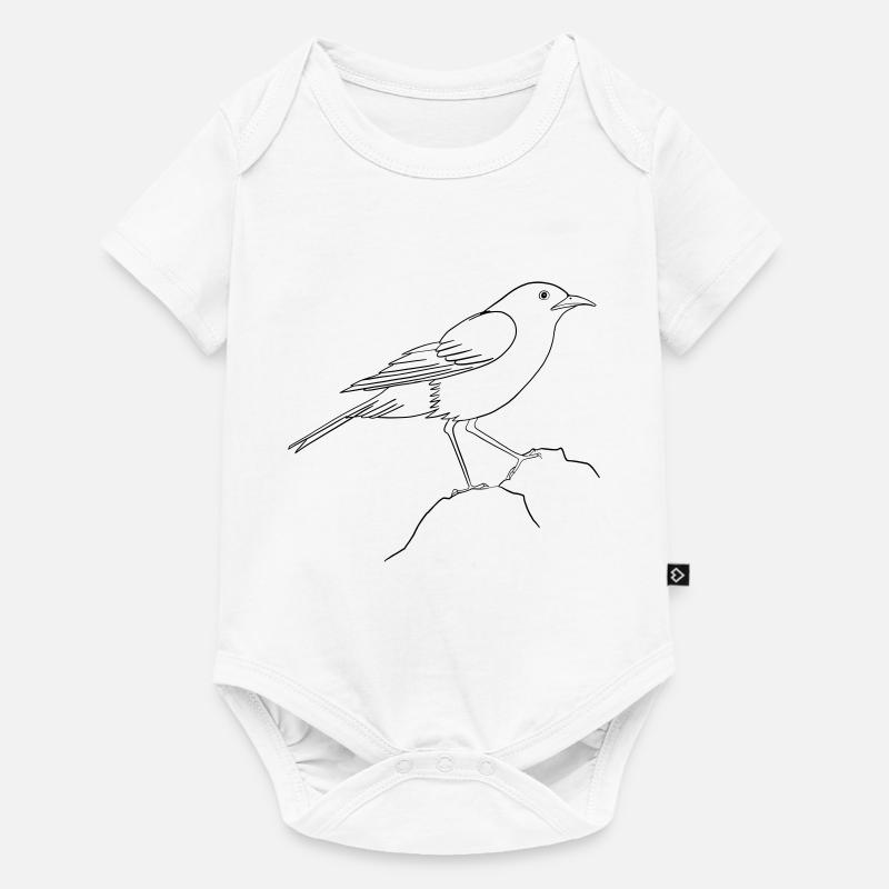 Jour de l’Oiseau - Body à manches courtes Premium Bébé - blanc