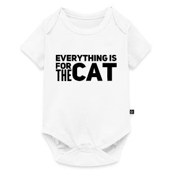 4 the cat - Baby Premium Kurzarmbody - Weiß - Vorne