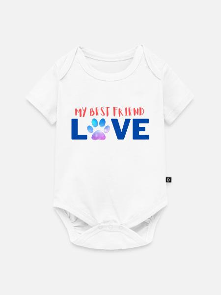 My best friend - Baby Premium Kurzarmbody - Weiß